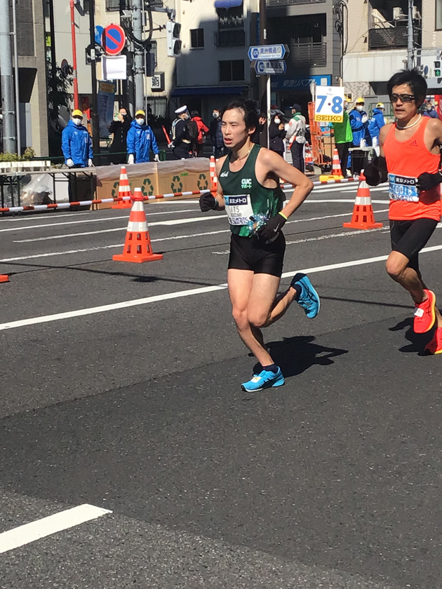 東京マラソン2021を走る小泉君