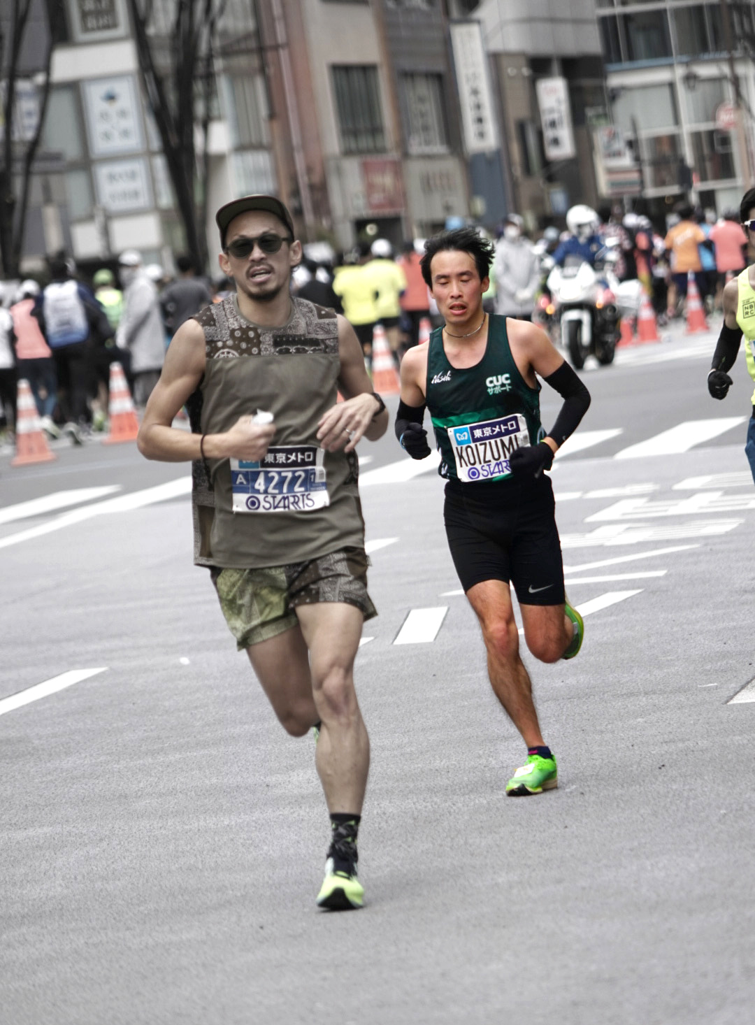 「東京マラソン2023」を走る陸上部の小泉君